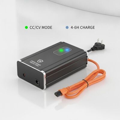 Cargador de batería de 48V 5A con modo de corriente constante/voltaje constante para tiempo de carga de 4-6 horas y protección contra sobrecarga