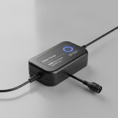 Cargador de Batería para Bicicleta Eléctrica con Potencia Máxima de Salida de 84W y Amplio Voltaje de Entrada de 100-240V con Protección contra Sobrecarga