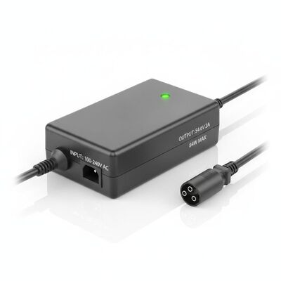 84W Potencia de salida máxima Cargador de batería de bicicletas eléctricas con salida de 54,6V 2A e entrada de CA de 100-240V para bicicletas eléctricas